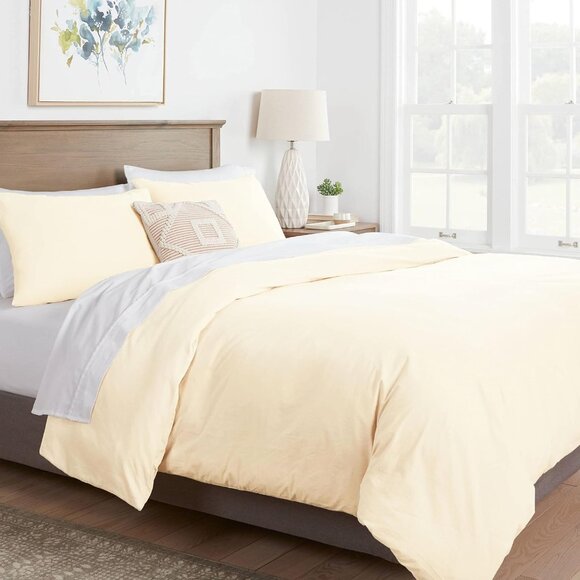 Twin/TwinXL Duvet Cover, 800 Thread Count Sateen 3 Pc Egyptian Cotton - Picture 1 of 9